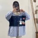 شومیز لنین ترکیبی 2193