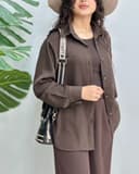 شومیز ناپل پیراهنی وارداتی 3021