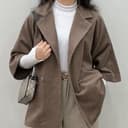 پالتو کیمونویی دودکمه 2625