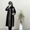 مانتو مخمل مزونی بلند 1432