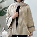 مانتو کتان پلیسه 2285