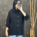 مانتو دکمه چوبی 1522