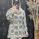 مانتو عروسکی جلو بسته 1575