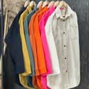 مانتو کتان دوجیب 1577