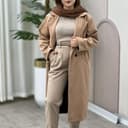 پالتو فوتر دودکمه بلند 2774