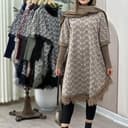 پالتو پانچ آستین کشبافت 2630