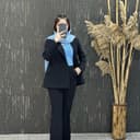 مانتو چهاردکمه مشکی 1593