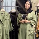 مانتو دانشجویی دکمه چوبی 2436