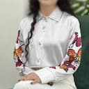 شومیز ساتن پروانه 2380