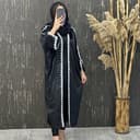 مانتو مخمل خرجکار بلند 1587