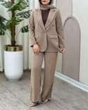 کت مزونی یقه انگلیسی 2879