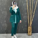 کت و شلوار یقه پیچازی 1552