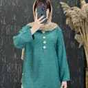 شومیز دکمه چوبی 1644