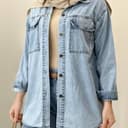 شومیز جین جیب پاکتی 2222