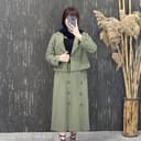 ست کت دامن کتان 1664