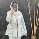 مانتو لنین یقه انگلیسی کمرکش 1520