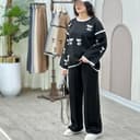 ست بلوز و شلوار طرح گربه 2661