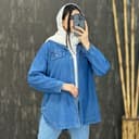 شومیز جین بغل دکمه 1532