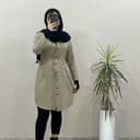 مانتو کتان دانشجویی 1492