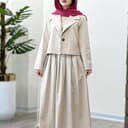 کت دامن تک دکمه 2316